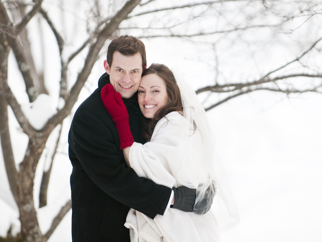 Winter wedding photo session