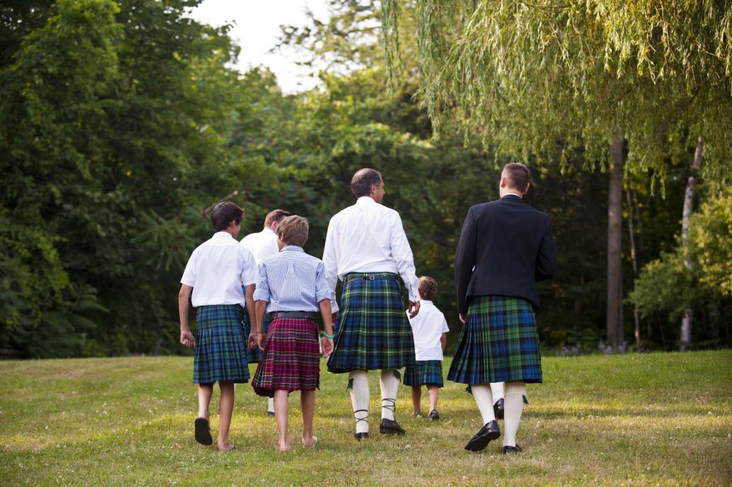 Scottish wedding groomsmen